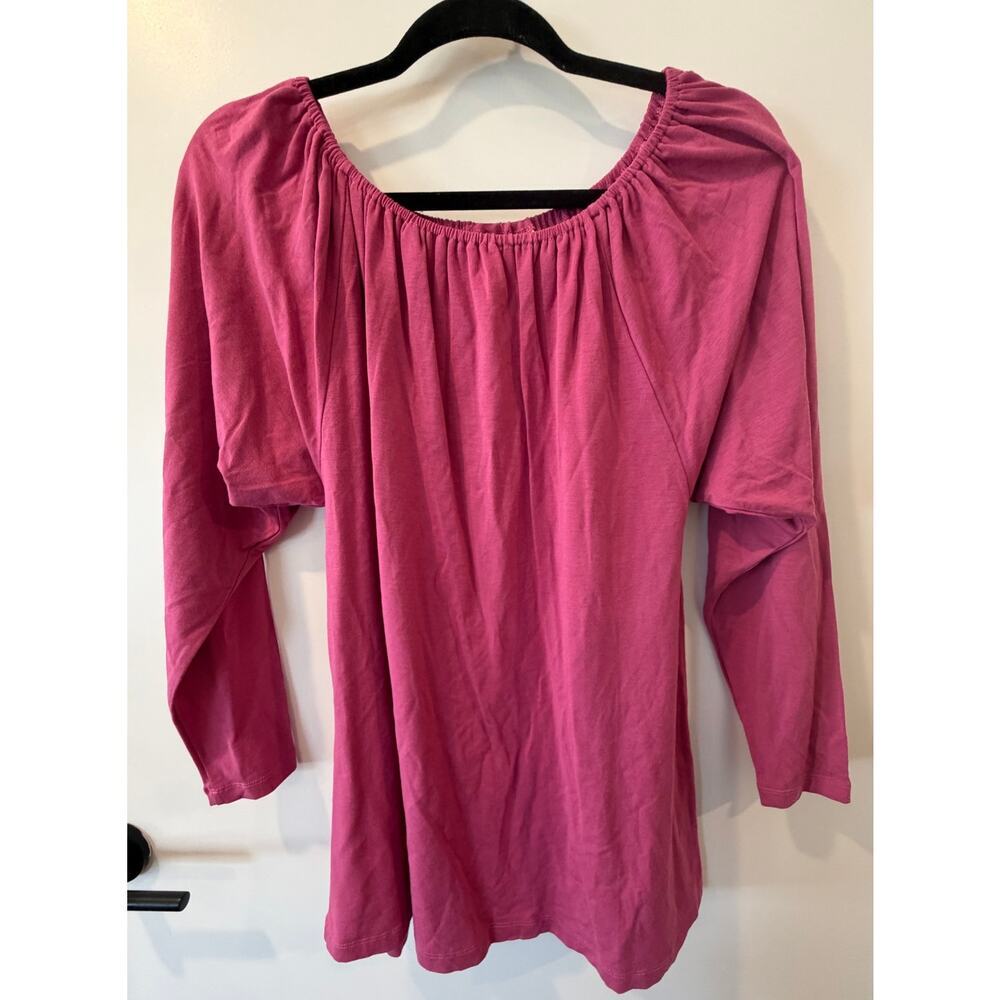 Spiegel Graceful Jersey Blouse Womens Small NWT Luxury Fabric 3/4 Sleeve